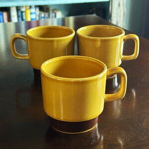 LA MESA Stoneware Mugs, Set of 3